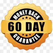 DentaBiome 60-day 100% money-back guarantee seal — iron-clad refund protection no questions asked